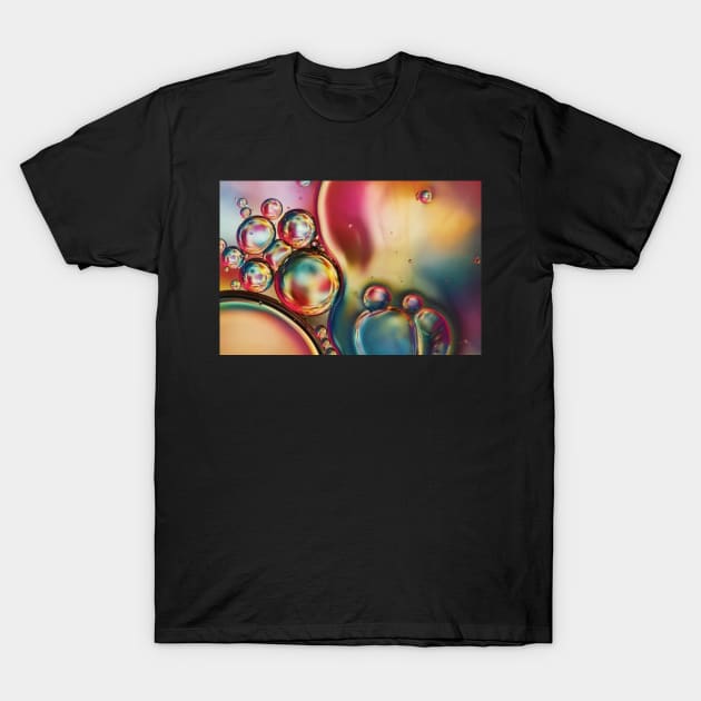 Bubblicious Rainbow Abstract T-Shirt by SharonJ